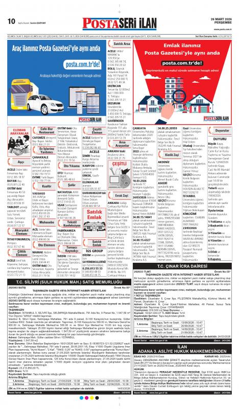 Seri İlan Fiyatları